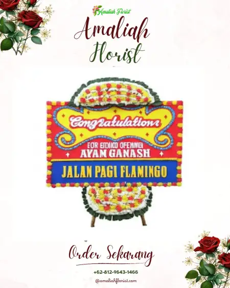 Sewa Papan Bunga Pekon Mon